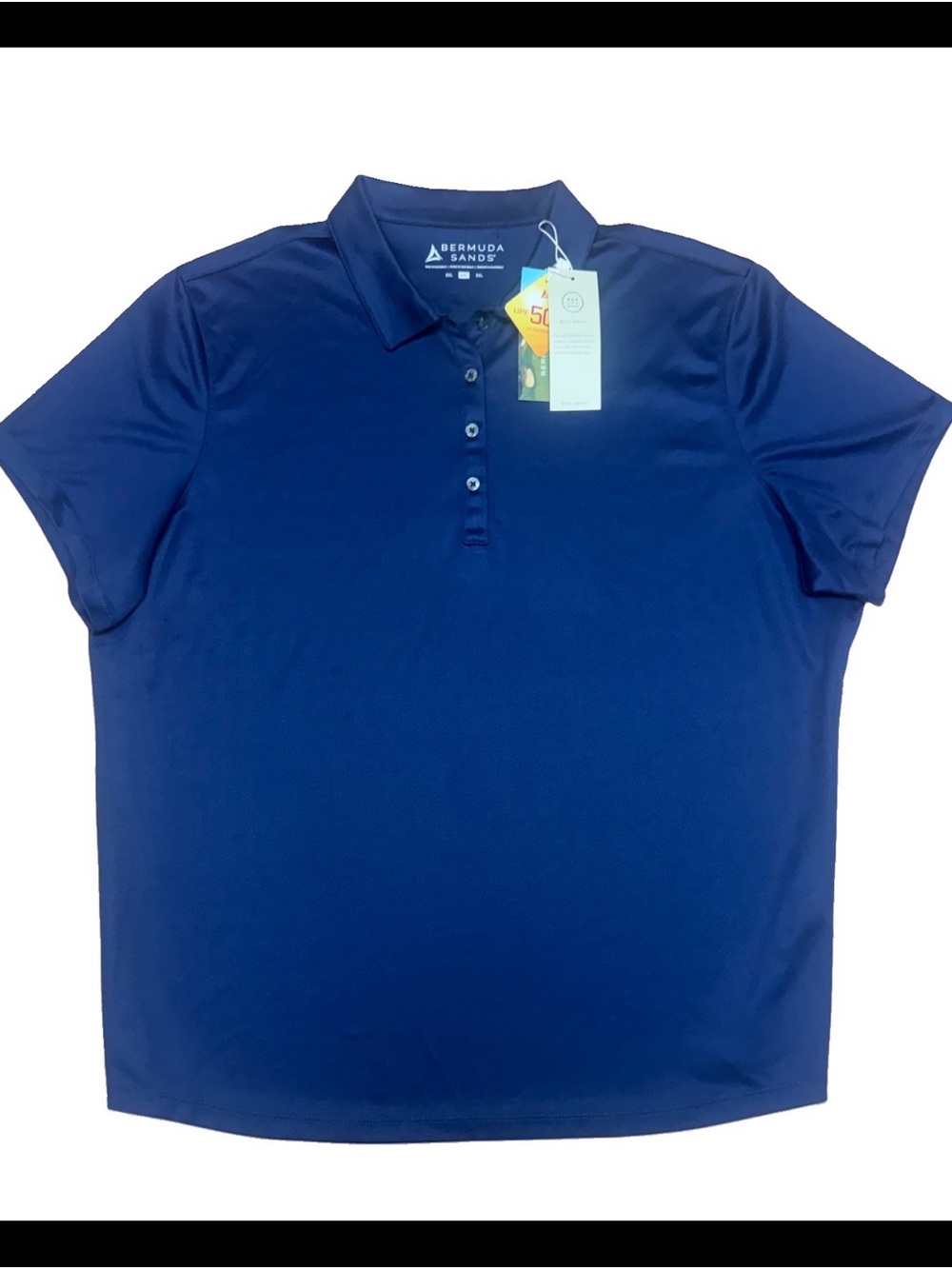 Bermuda Sands Women's Navy Performance Polo 2XL